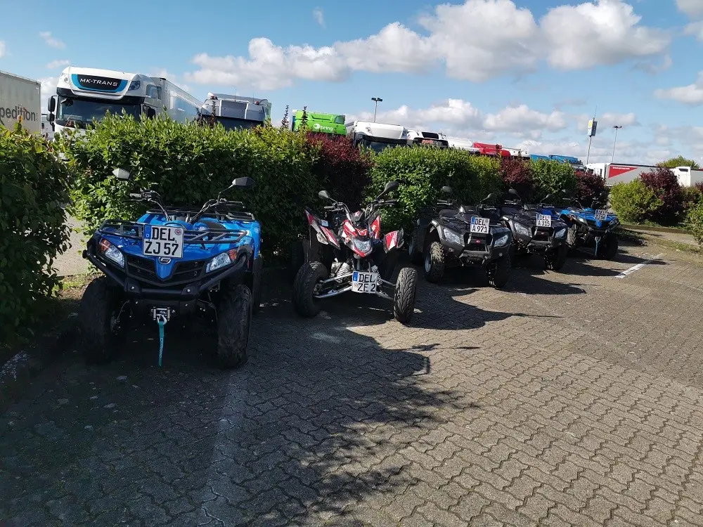 Quad-Flotte von Crazy-Quad